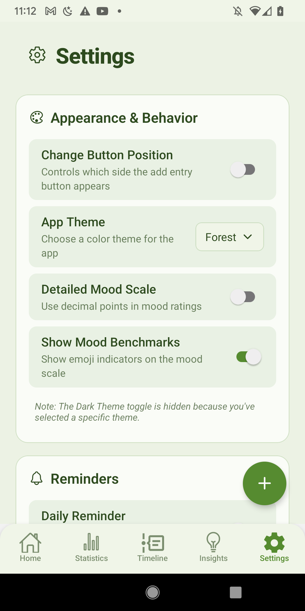 SoulSync theme picker with five themes
